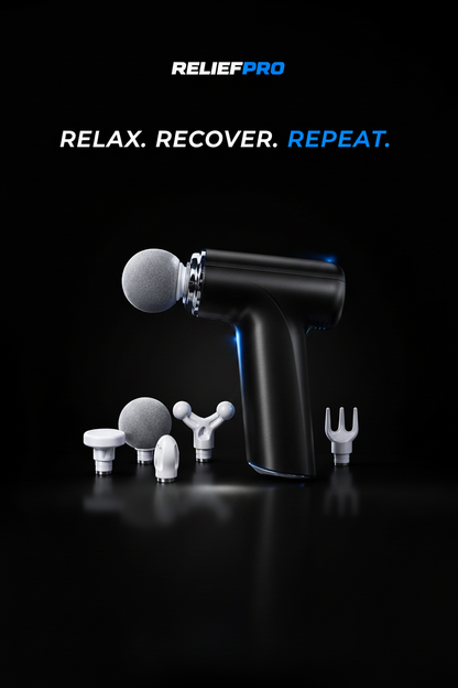 Black ReliefPro massage gun